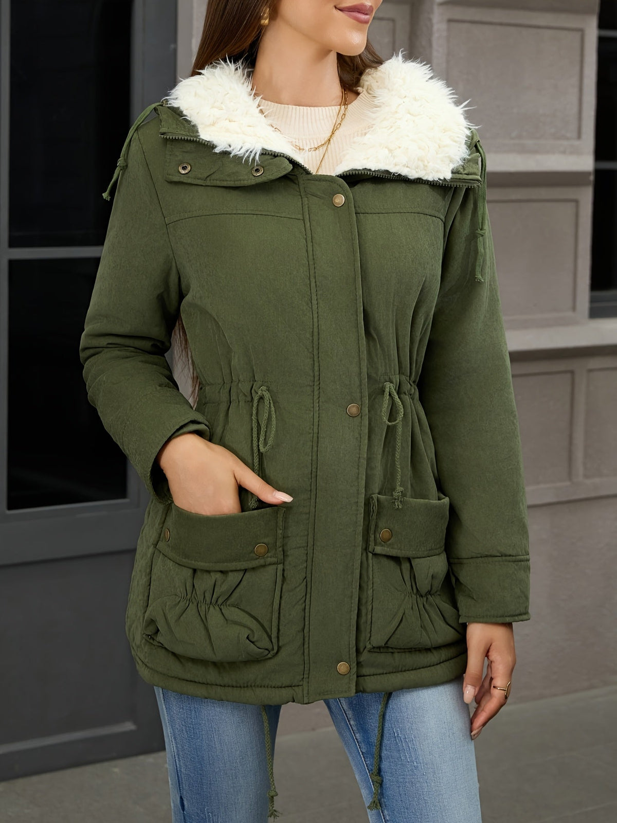 Carolyn | Comfortabele winterparka met capuchon