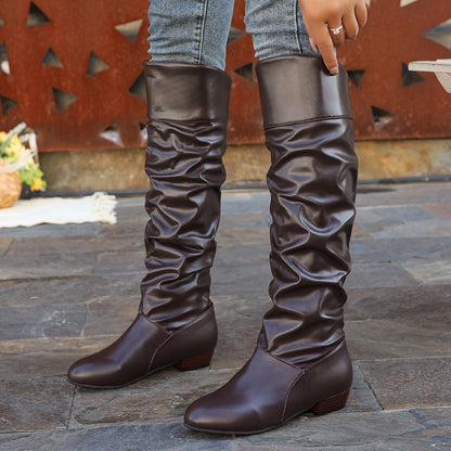 Phoebe | Slouched Knee-High Boots