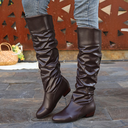 Phoebe | Slouched Knee-High Boots
