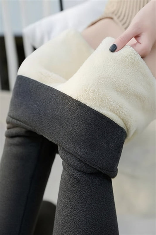 Thermische dameslegging met fleece voering – warme rekbare laag voor winterkleding
