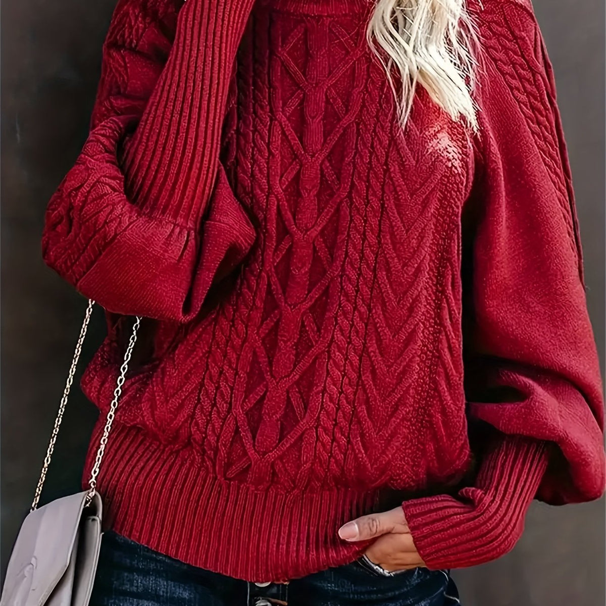 Rosalyn | Cosy Warm Cable-Knit Jumper