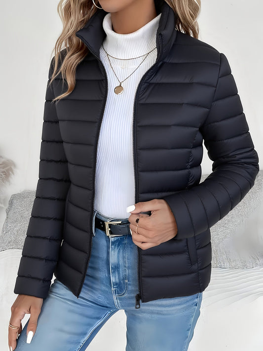 Vivienne | Lichtgewicht puffer jack met opstaande kraag
