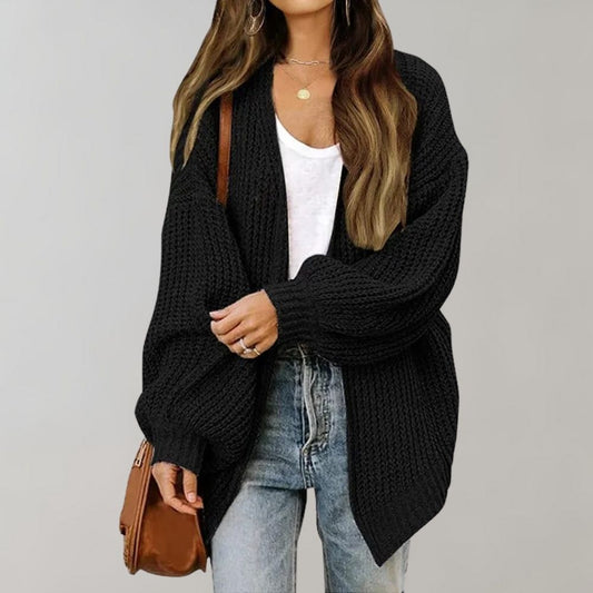 Lucille | Relaxte gebreide cardigan met open voorkant