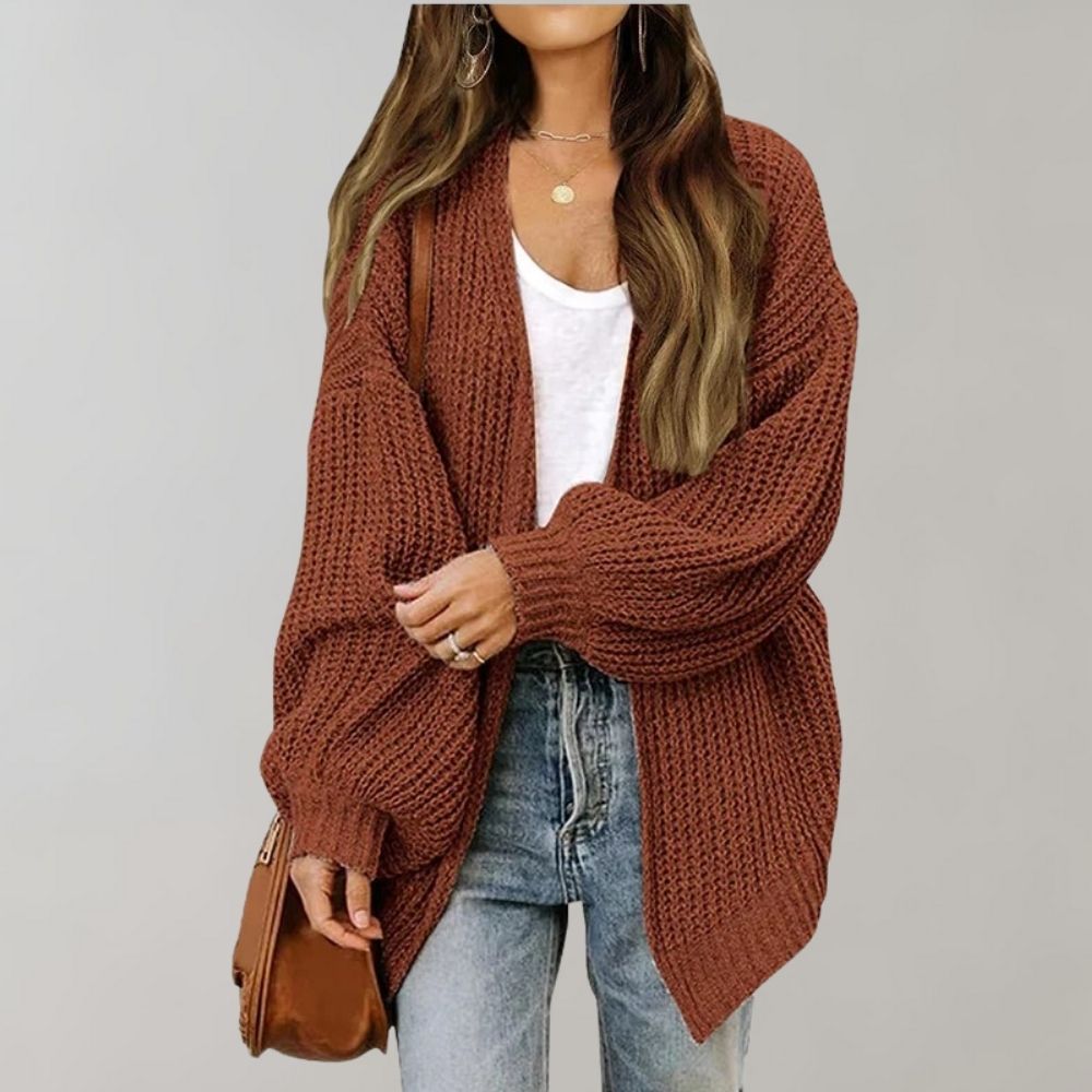 Lucille | Relaxed Open-Front Knitted Cardigan