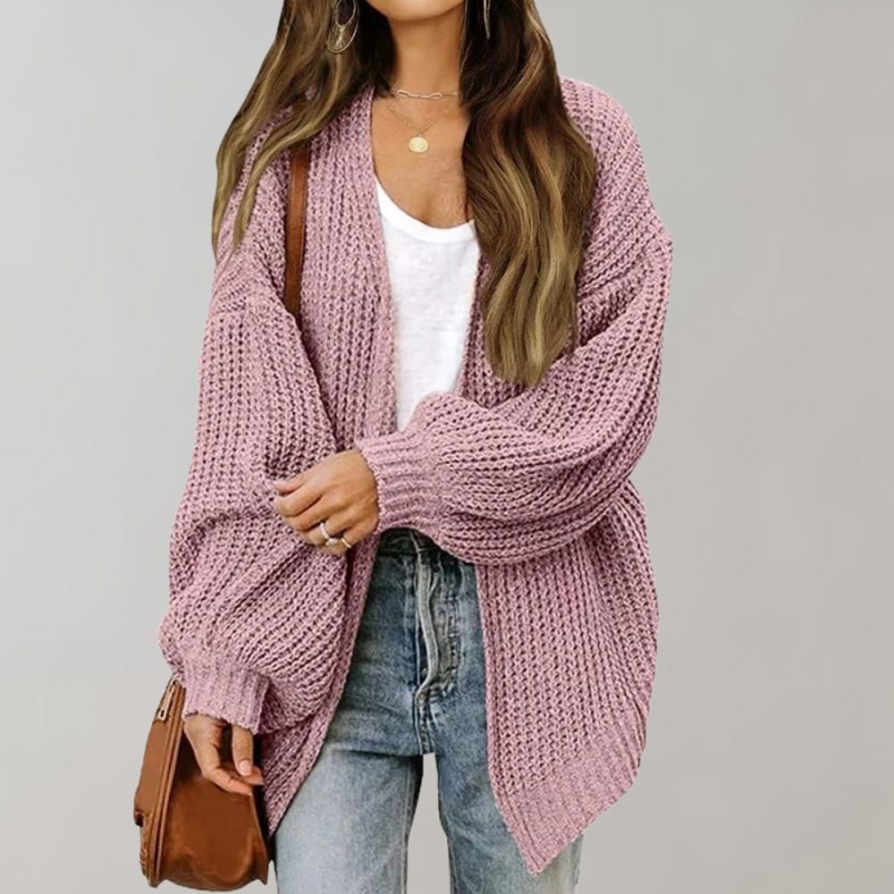 Lucille | Relaxed Open-Front Knitted Cardigan