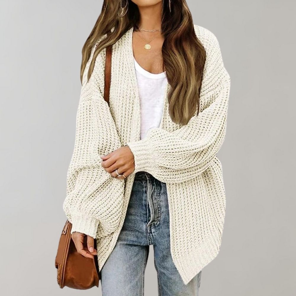 Lucille | Relaxed Open-Front Knitted Cardigan