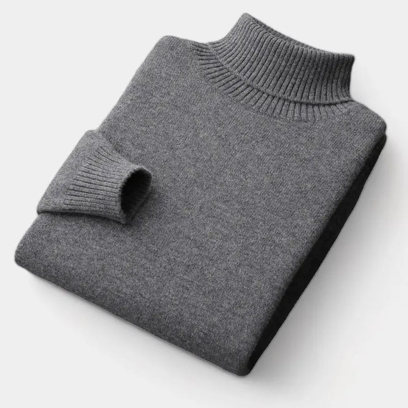 Merino trui met rolkraag voor heren – verzorgd basisitem voor de winter voor getailleerde garderobes