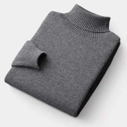 Merino trui met rolkraag voor heren – verzorgd basisitem voor de winter voor getailleerde garderobes