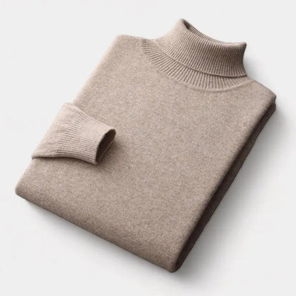 Merino trui met rolkraag voor heren – verzorgd basisitem voor de winter voor getailleerde garderobes