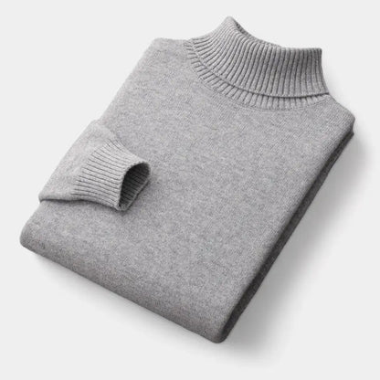 Merino trui met rolkraag voor heren – verzorgd basisitem voor de winter voor getailleerde garderobes