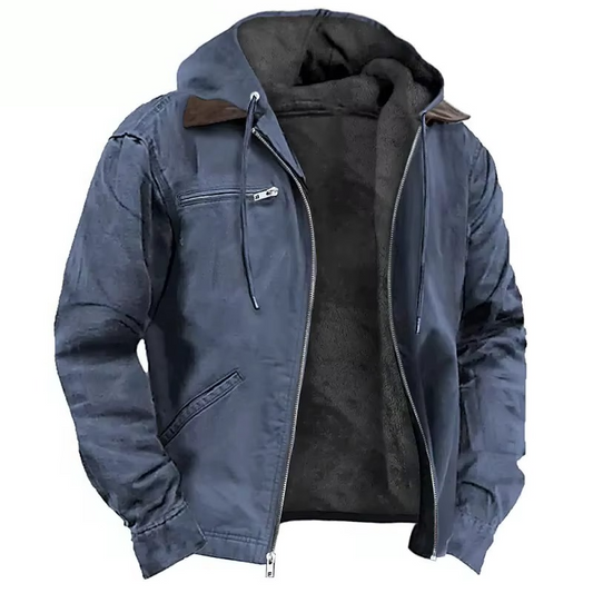 Winterjas met capuchon, verdikte isolatie en verstelbare capuchon voor herfst en winter