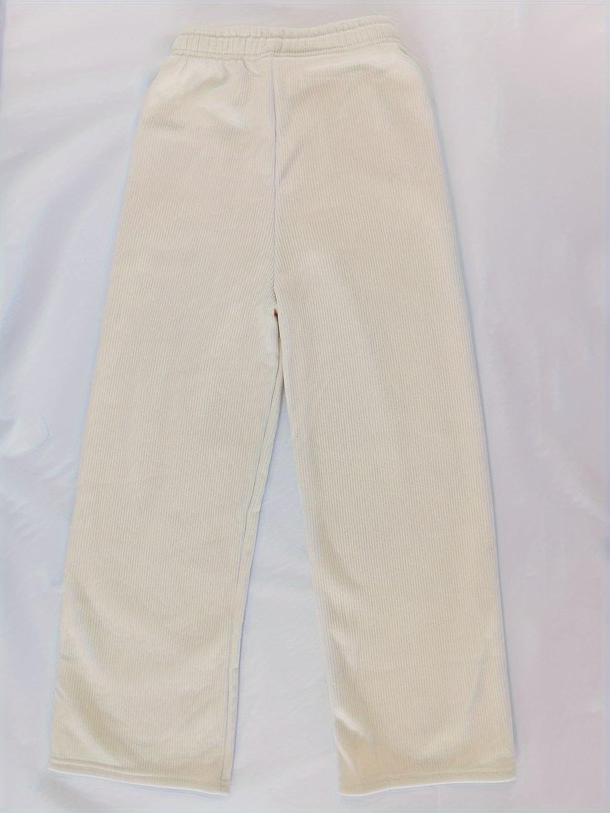 Wijde pantalon met fleece voering