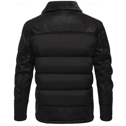 Gewatteerd puffer jas met bontkraag
