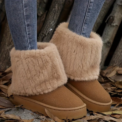 Elspeth | Cosy Platform Ankle Winter Boots