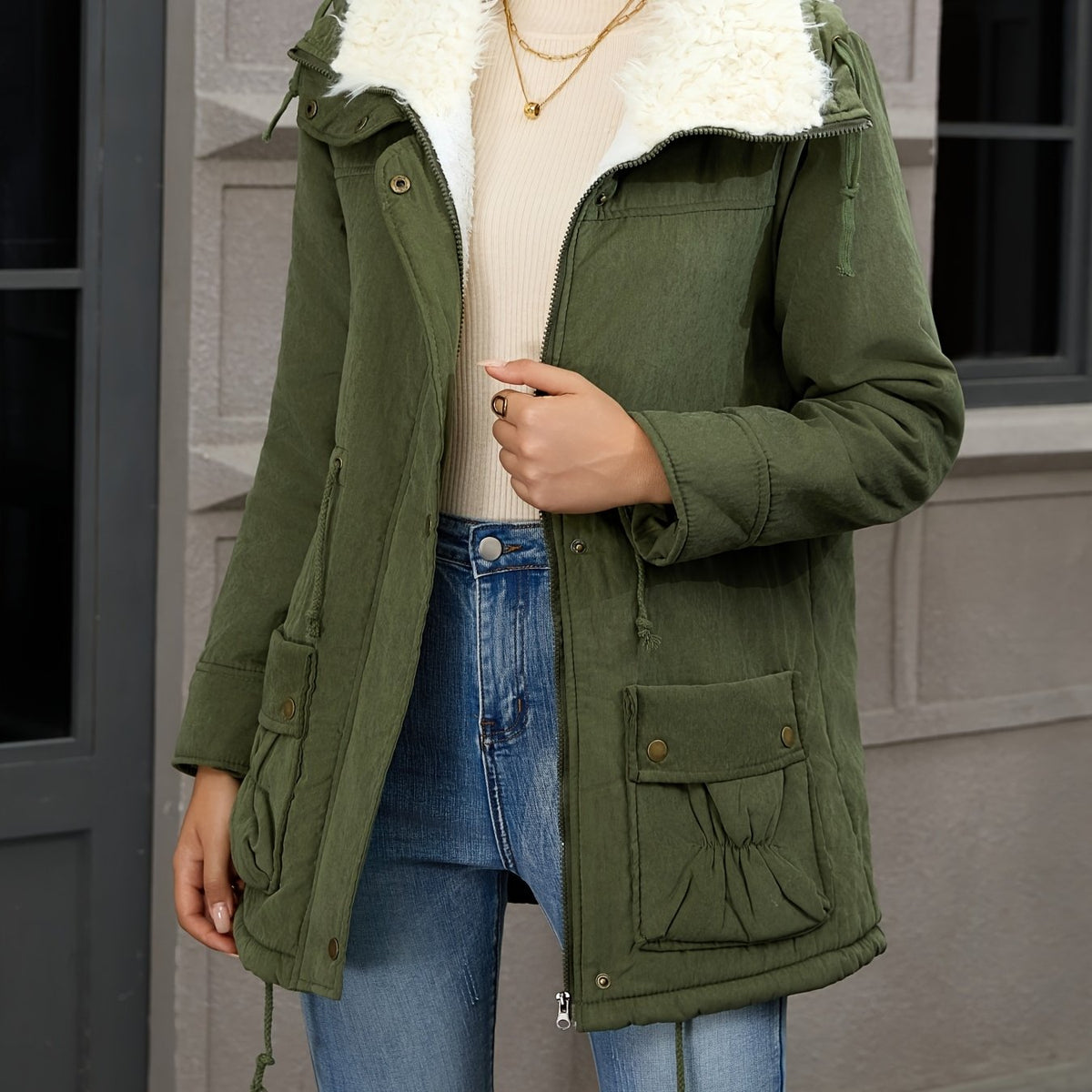 Carolyn | Comfortabele winterparka met capuchon
