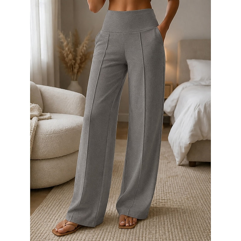 Elise | Getailleerde wijde broek