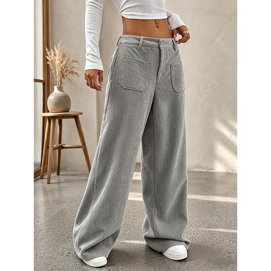 Selene | Wijde broek met hoge taille