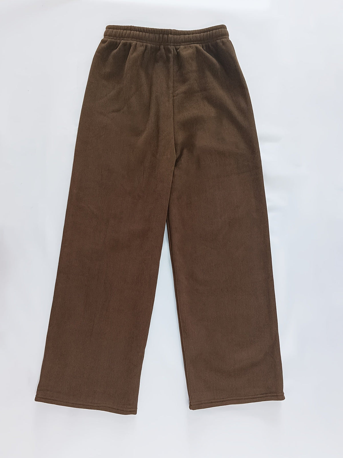 Wijde pantalon met fleece voering