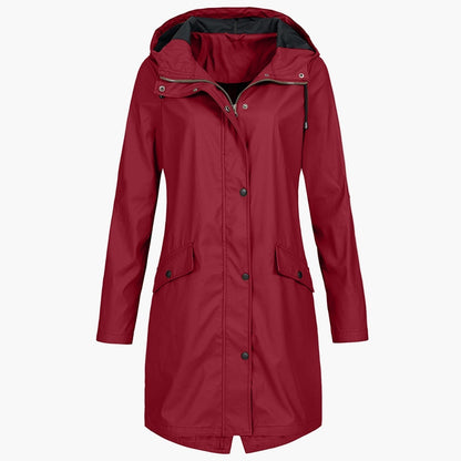 Lavinia | Weatherproof Longline Hooded Coat