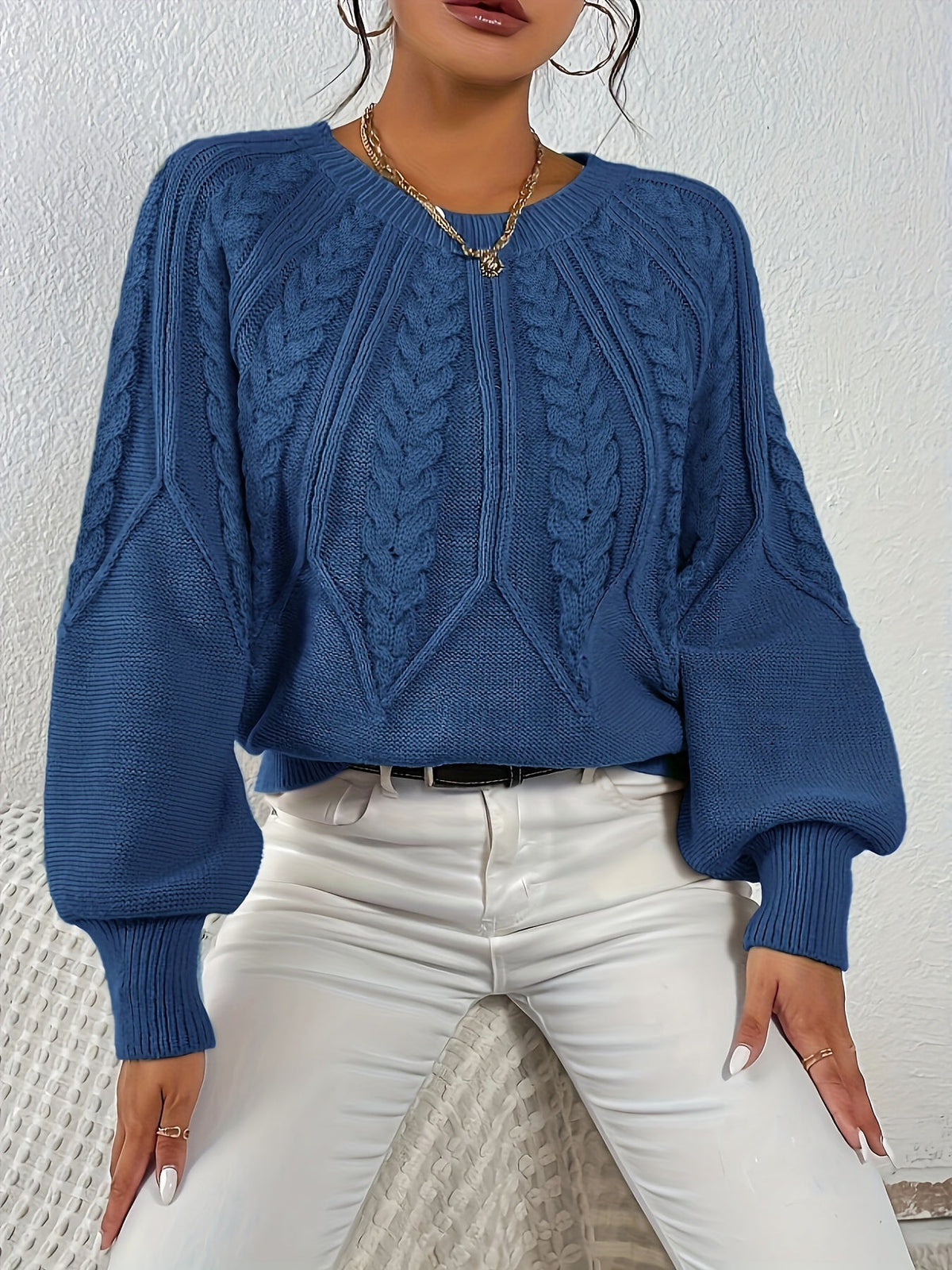 Ophelia | Relaxed Cable-Knit Sweater