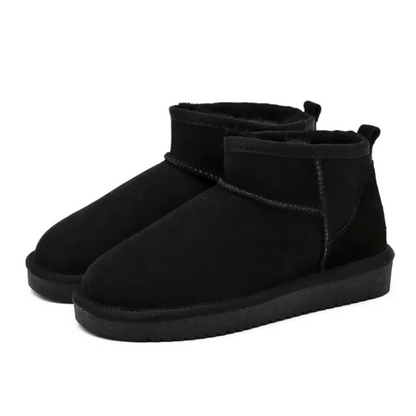 Julia I Women’s Boston Mini Boots Stylish Winter Footwear Comfortable Warm Fleece-Lined Ankle Boots