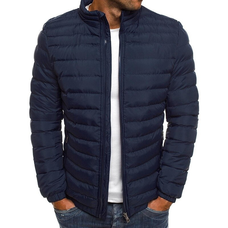 Lichtgewicht gewatteerd puffer jas