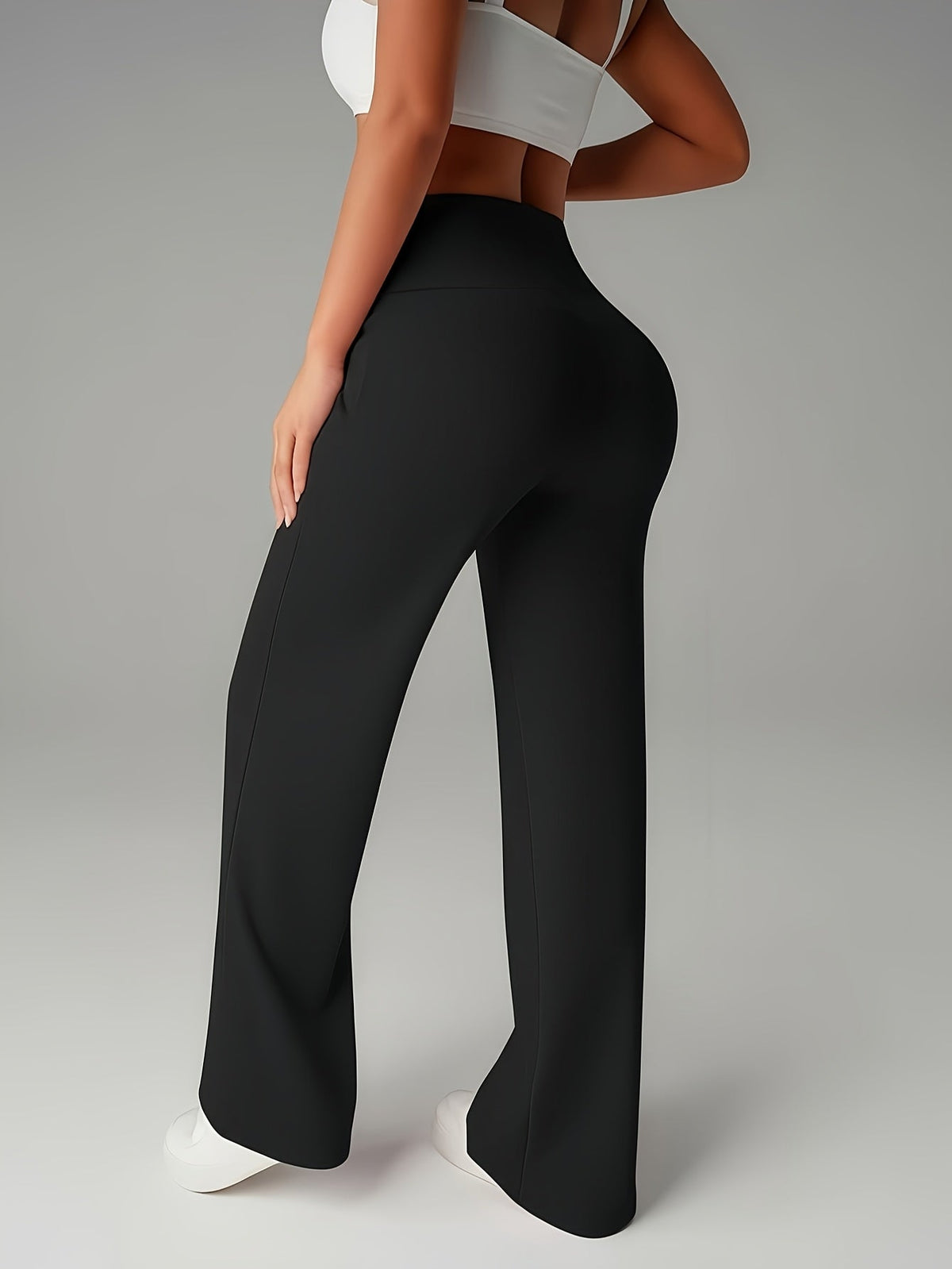 Wijde broek met hoge taille