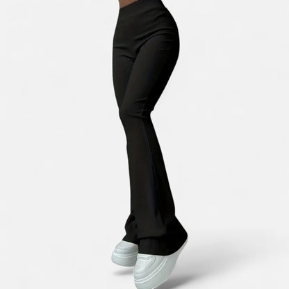 Valmonti | Women’s Slim Leggings – High-Waist Ribbed Elegance
