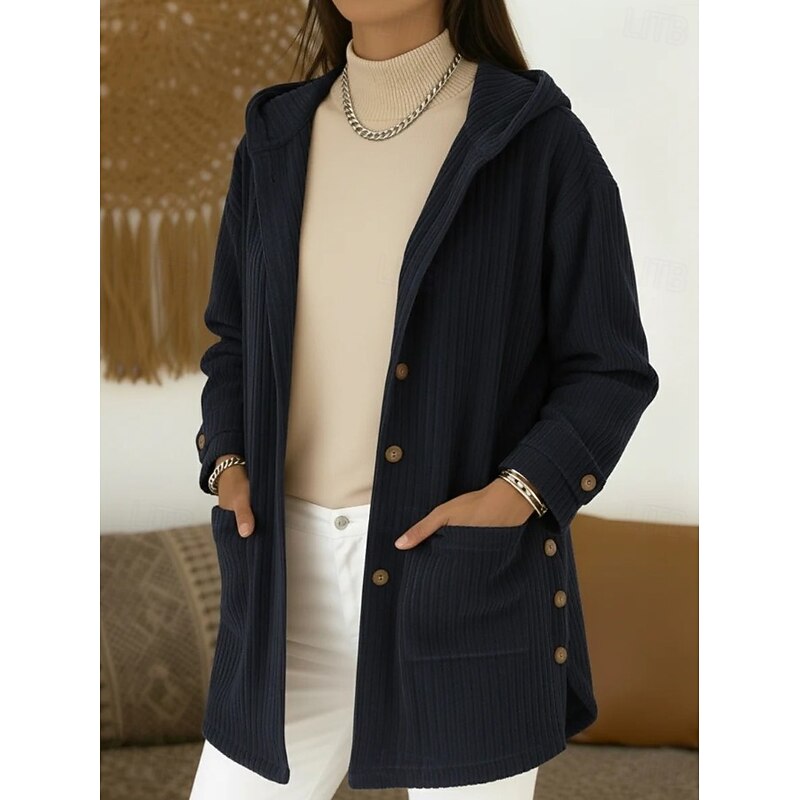 Sylvia | Cozy Hooded Longline Coat