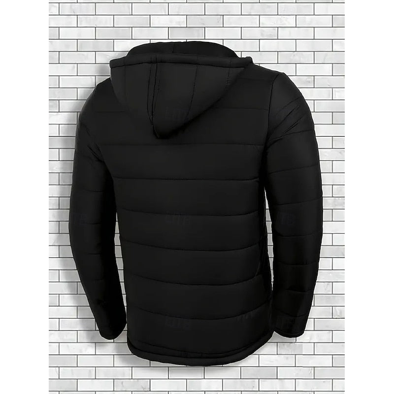 Gewatteerde puffer jas met capuchon