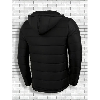 Gewatteerde puffer jas met capuchon