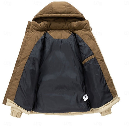 Kerst gewatteerde puffer jas met capuchon