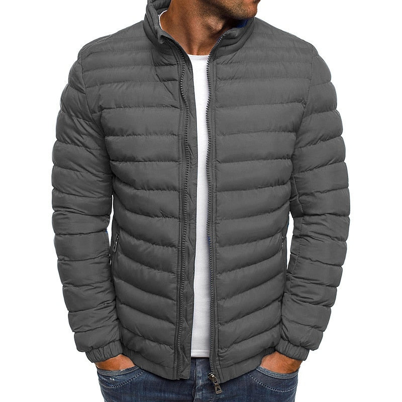 Lichtgewicht gewatteerd puffer jas