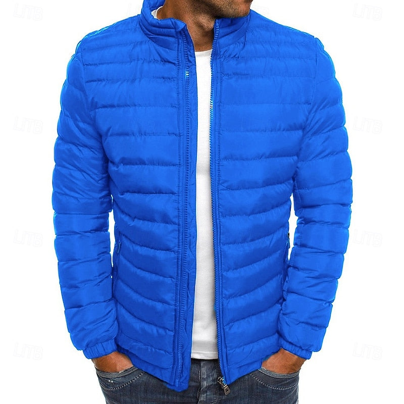 Lichtgewicht gewatteerd puffer jas