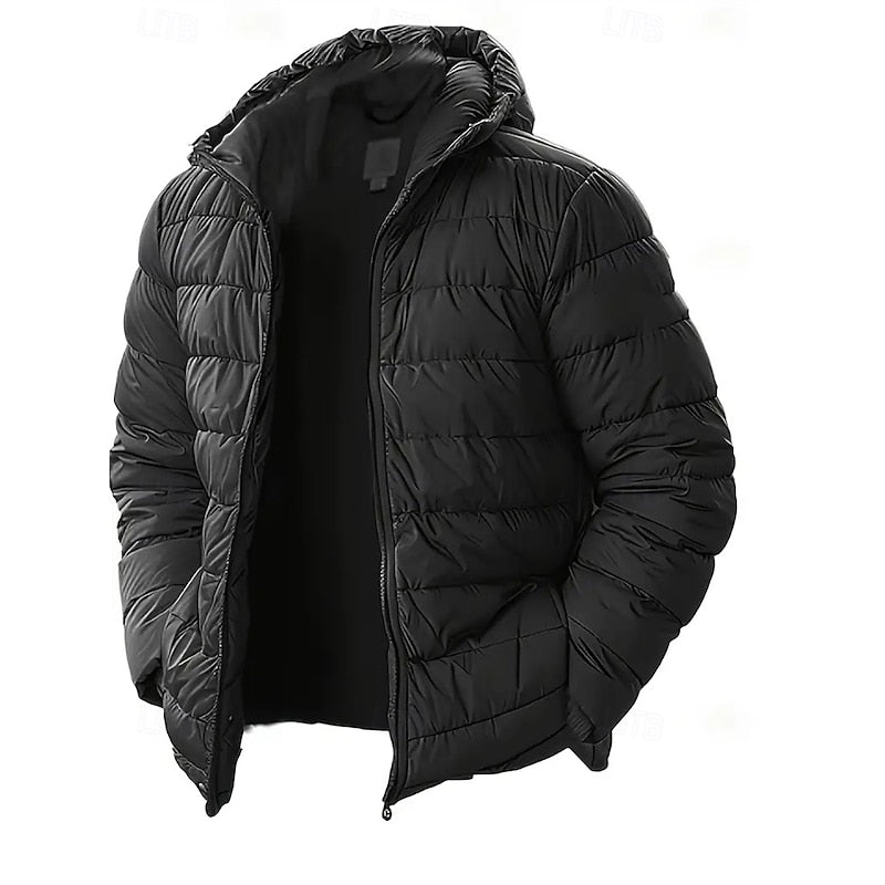 Gewatteerde puffer jas met capuchon
