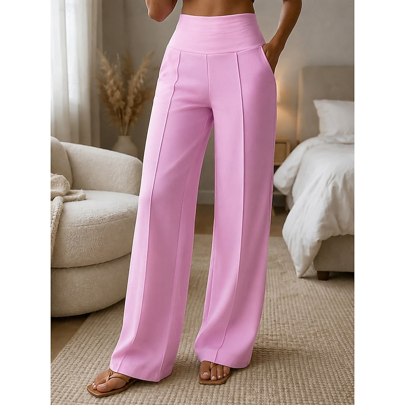 Elise | Getailleerde wijde broek