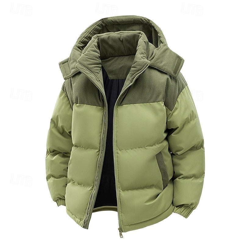 Kerst gewatteerde puffer jas met capuchon