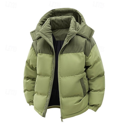 Kerst gewatteerde puffer jas met capuchon