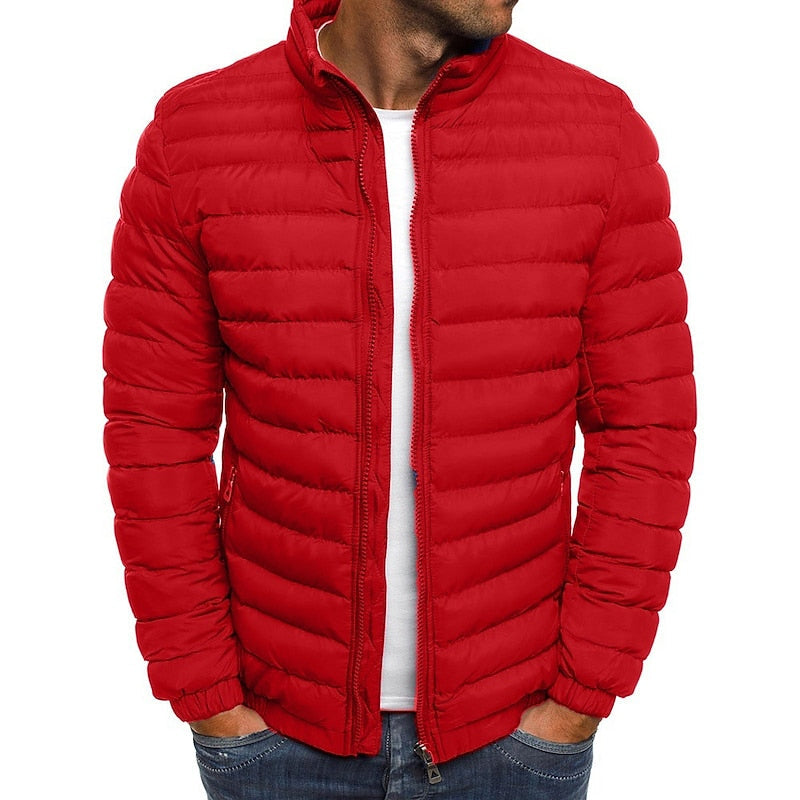 Lichtgewicht gewatteerd puffer jas