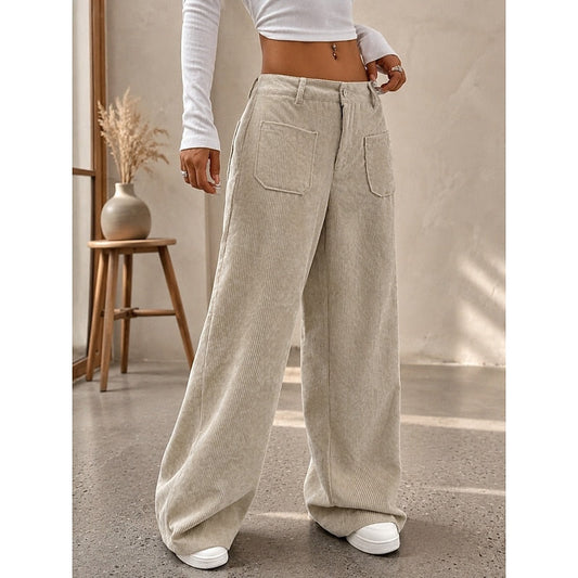 Selene | Wijde broek met hoge taille