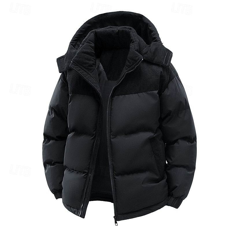 Kerst gewatteerde puffer jas met capuchon