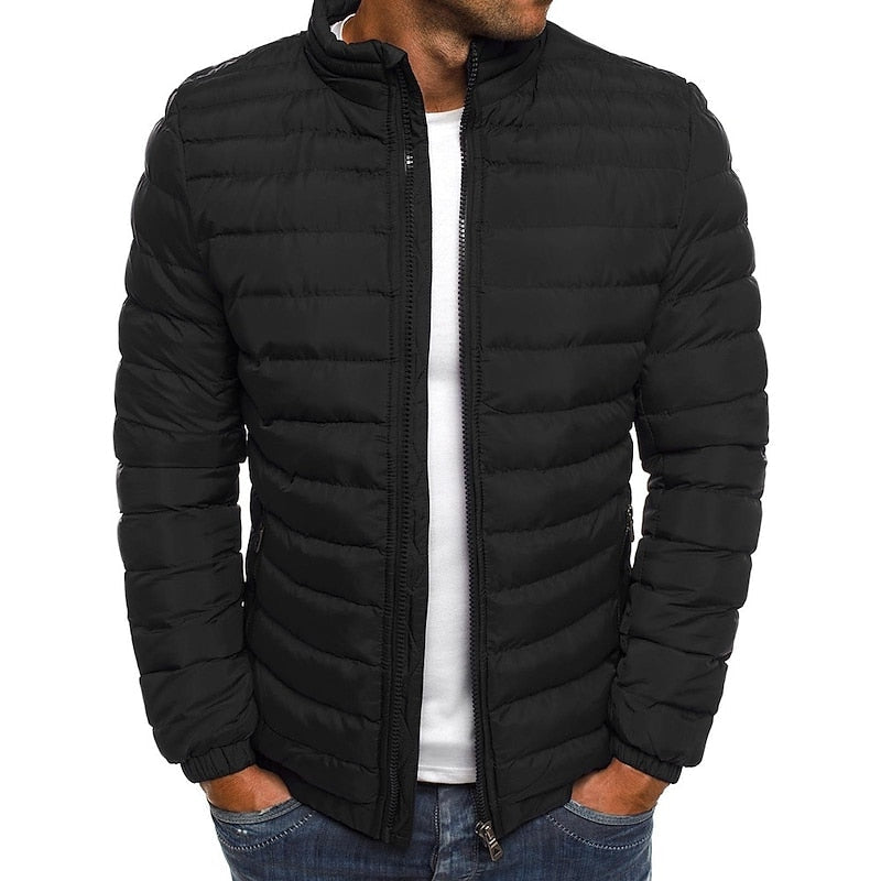 Lichtgewicht gewatteerd puffer jas