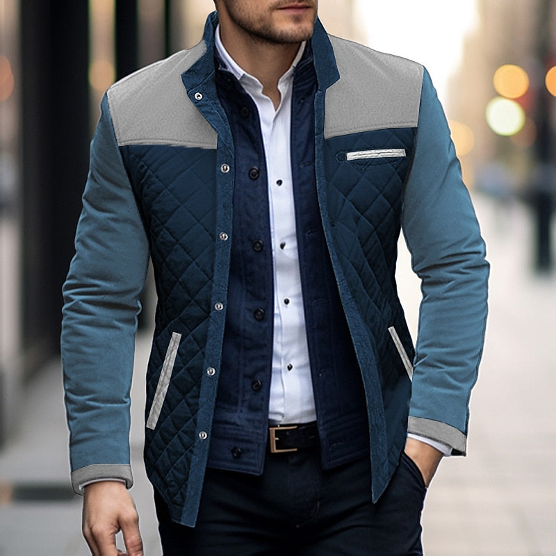 Fletcher | Gewatteerd jack met colourblock