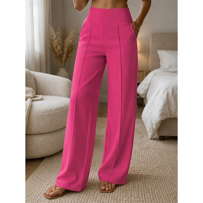 Elise | Getailleerde wijde broek